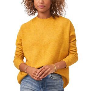 Vince Camuto Plus Size Crewneck Sweater Silver